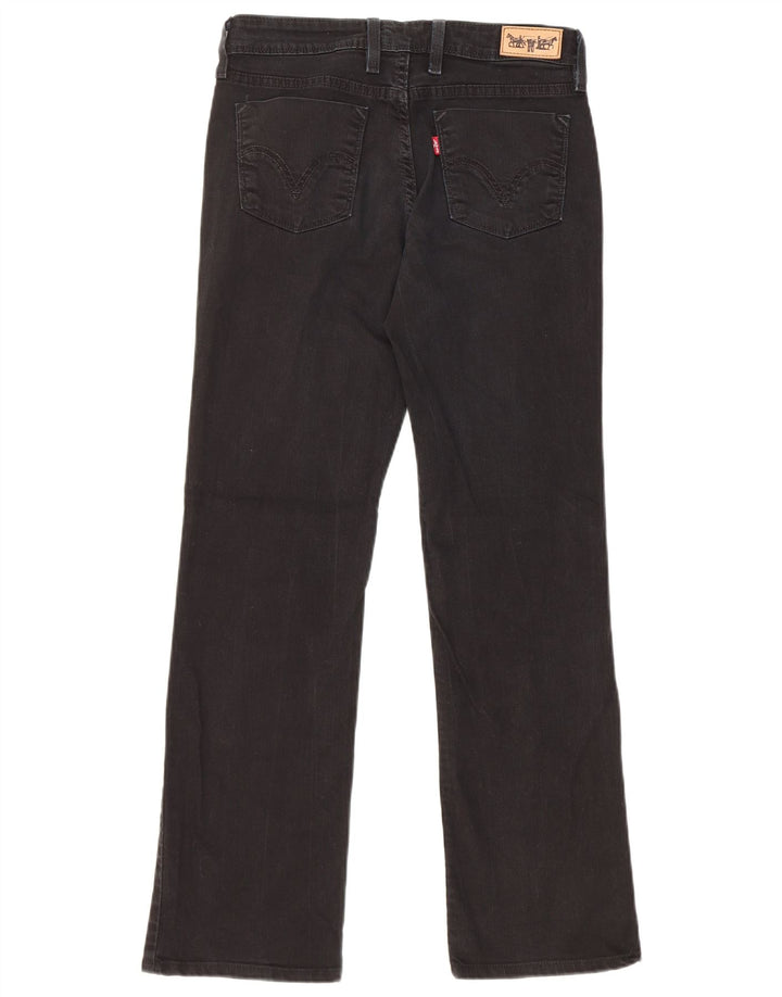 Damskie dżinsy Levi's 627 Straight W29 L30 Czarna bawełna