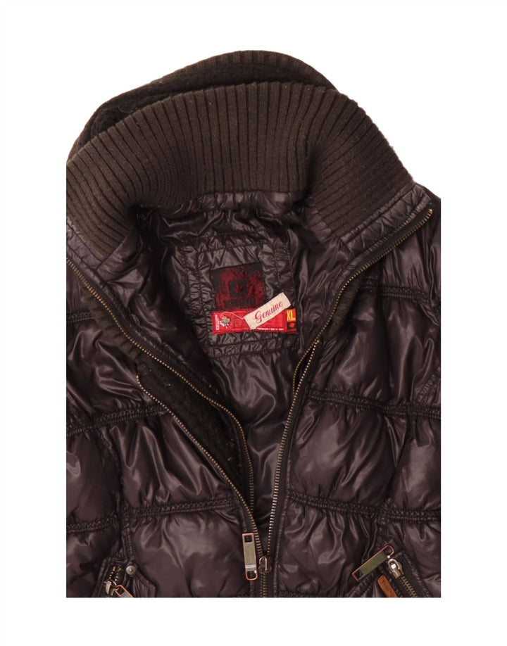 Damska ocieplana kurtka z kapturem KHUJO UK 18 XL granatowa