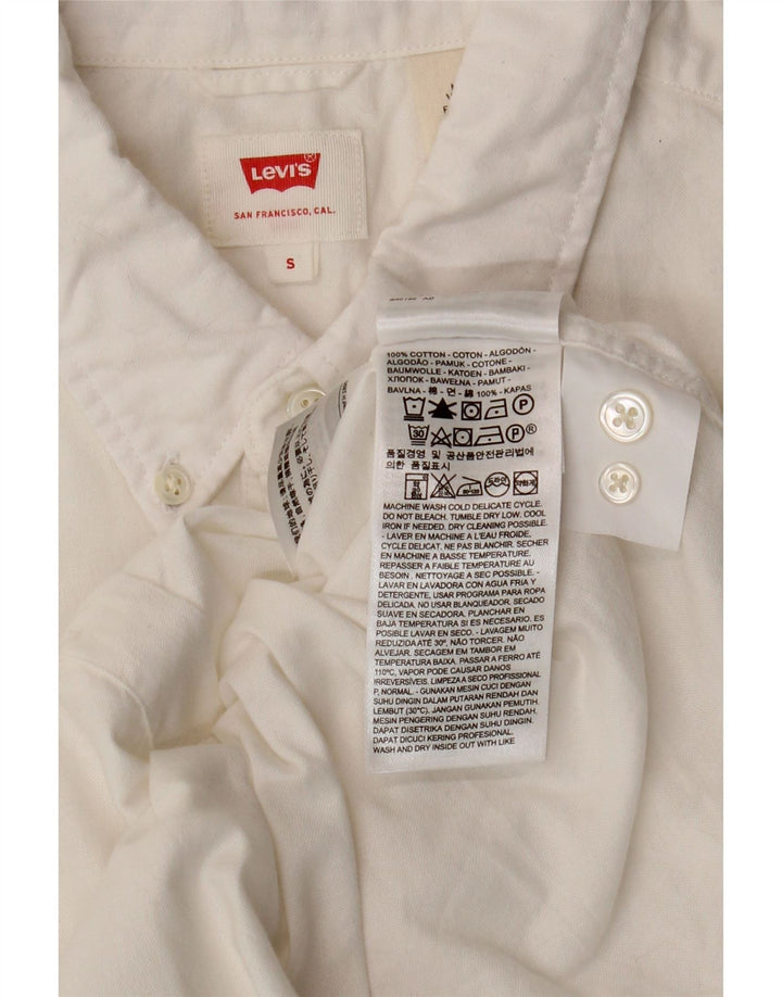 Koszula męska Levi's, mała, biała, bawełniana