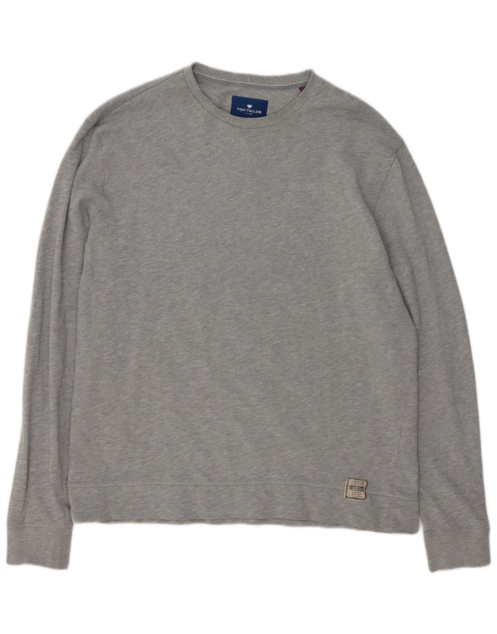 Męska bluza Tom Tailor 2XL Szara, nakrapiana bawełna