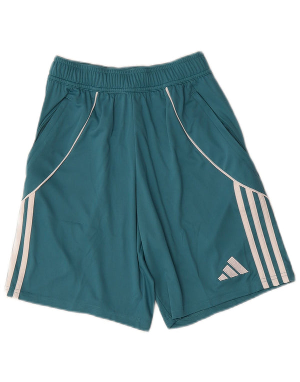 Męskie spodenki sportowe Adidas o regularnym kroju XS, zielone, poliestrowe