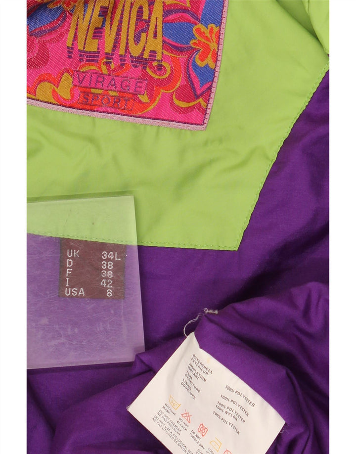 Damska kurtka wiatrówka oversize NEVICA US 8 w kolorze średniego turkusu