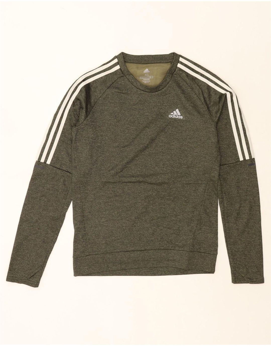 Adidas Męska bluza Climawarm Jumper XS Khaki z nakrapianym poliestrem