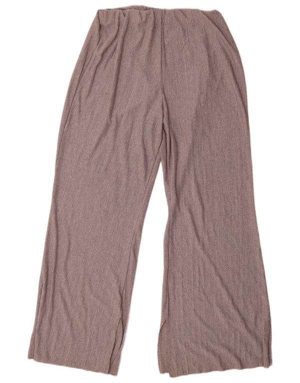 Spodnie damskie Zara Flare, duże, W34 L32, szary poliester