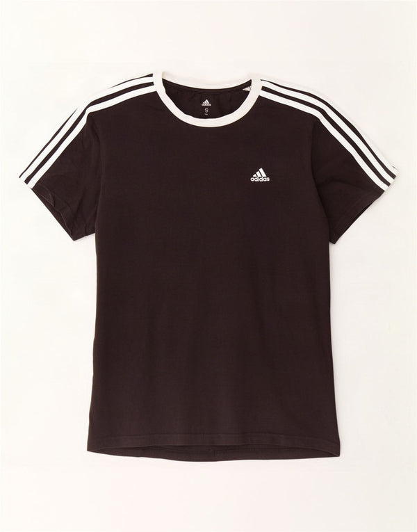 Damska koszulka oversize Adidas Top UK 8/10 Mała czarna bawełna