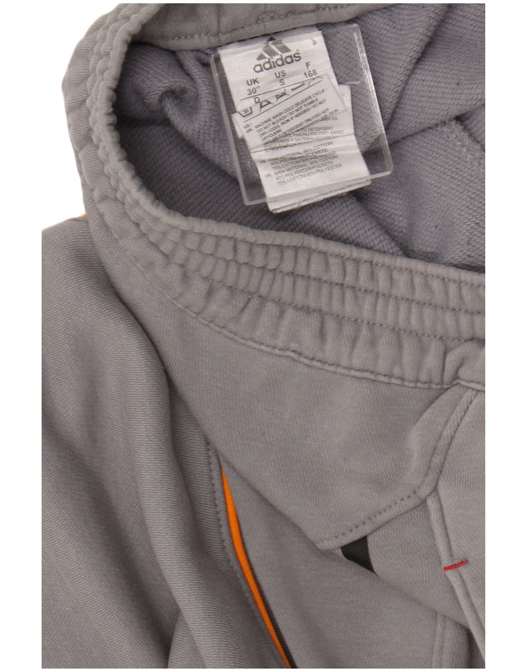 Męskie spodnie dresowe Adidas, małe, szare, bawełniane