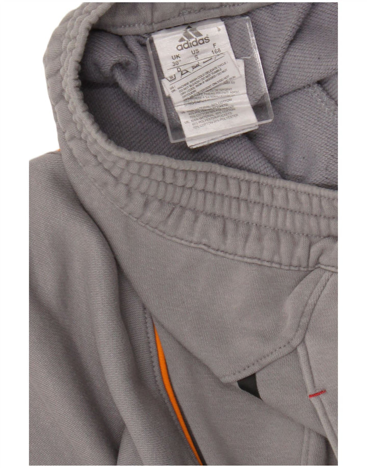 Męskie spodnie dresowe Adidas, małe, szare, bawełniane