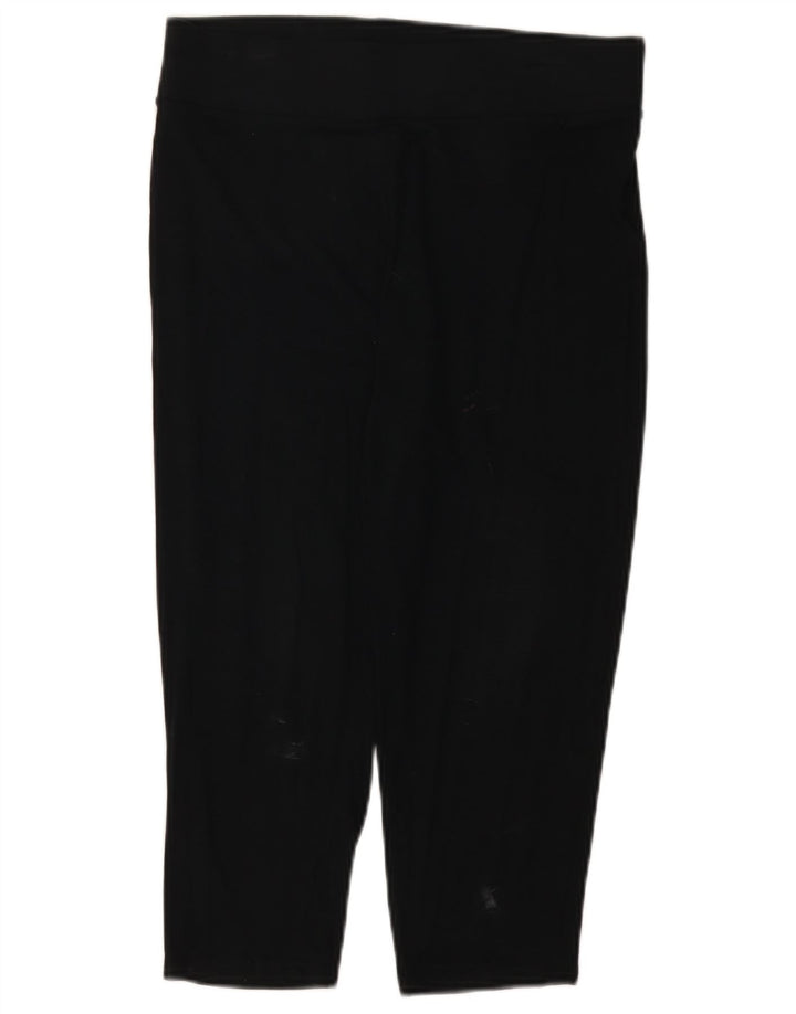 Damskie legginsy Capri Marks & Spencer UK 12, średnia czarna wiskoza