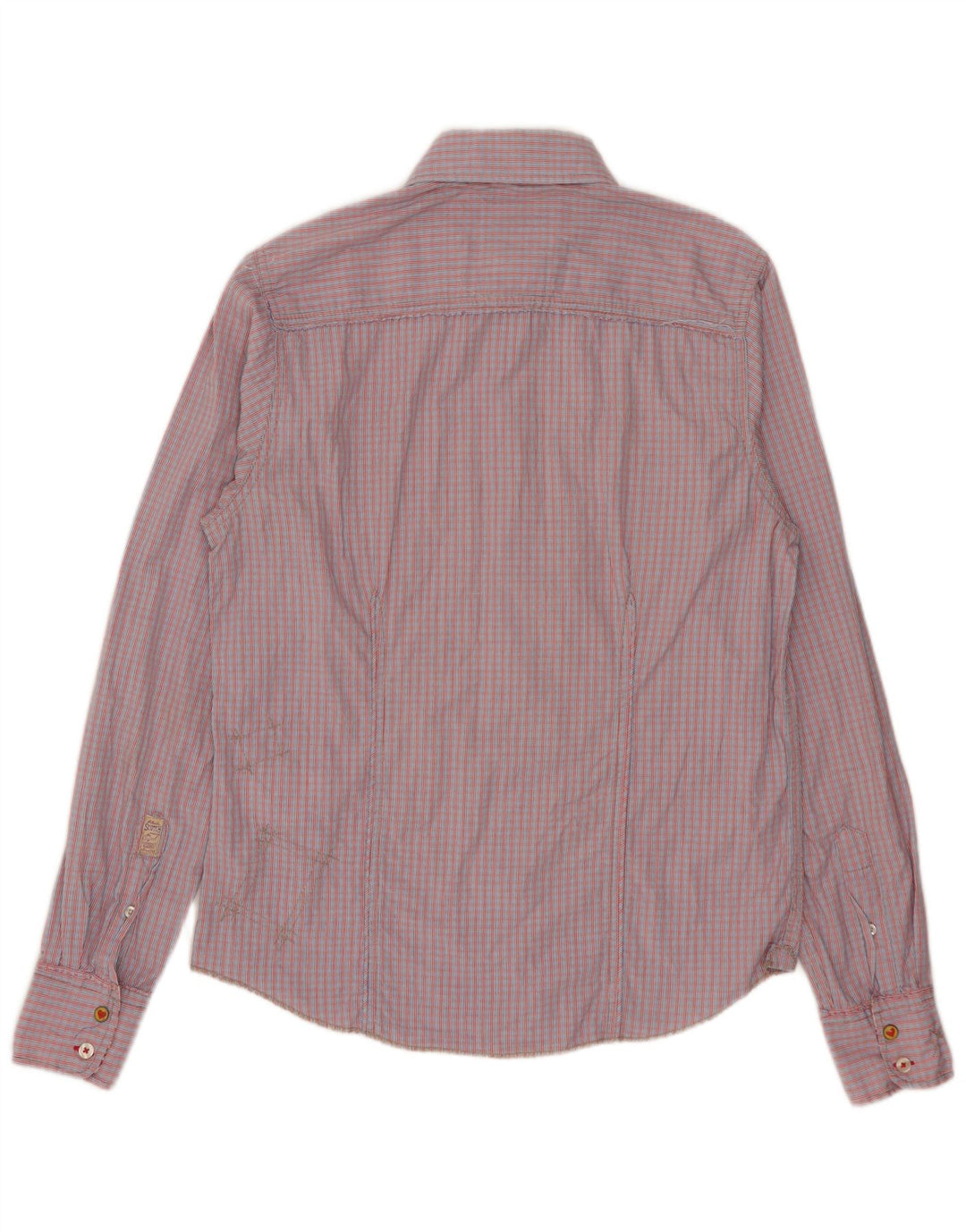 Koszula męska Scotch & Soda, mała, bawełniana w czerwoną kratę