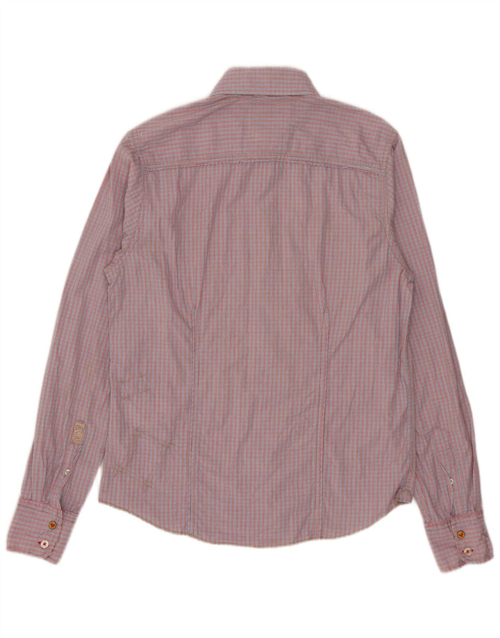 Koszula męska Scotch & Soda, mała, bawełniana w czerwoną kratę
