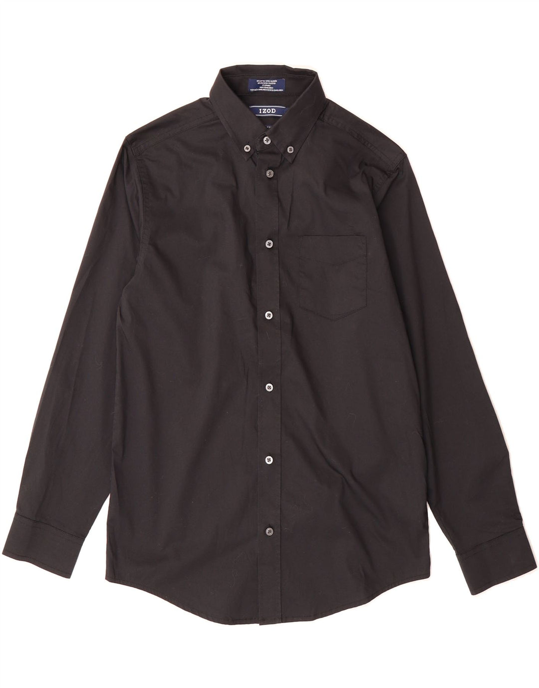 IZOD Boys Shirt 14-15 Years Large Black Cotton Vintage Izod and Second-Hand Izod from Messina Hembry 
