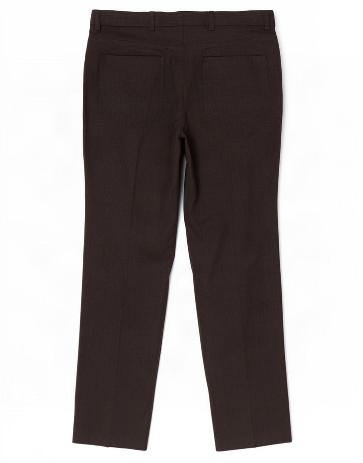 Marks & Spencer Męskie spodnie garniturowe slim fit W34 L31 Czarny poliester