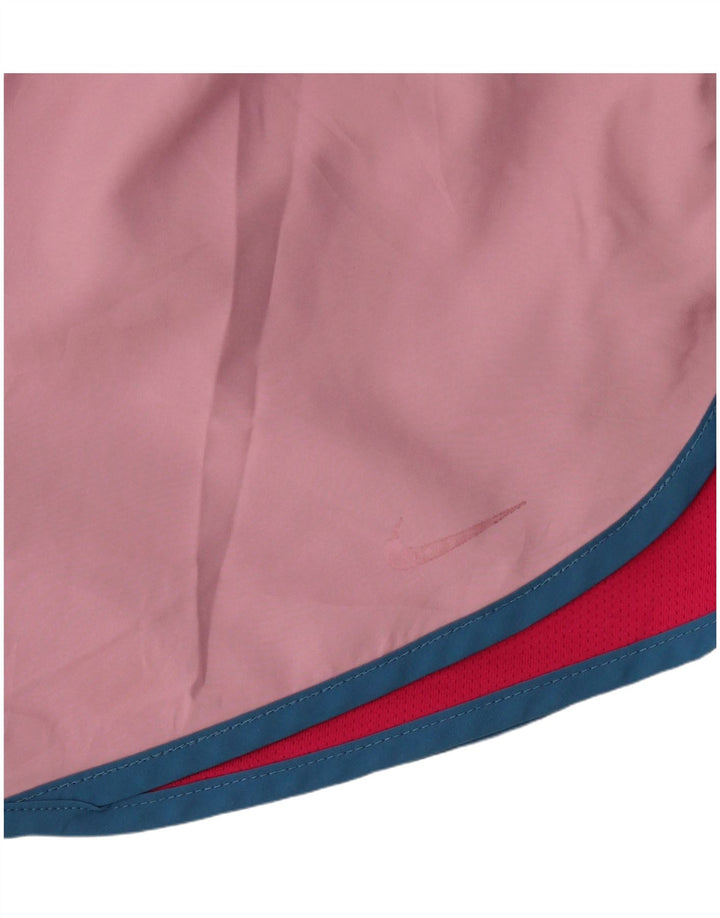 Damskie spodenki sportowe Nike Dri Fit UK 12, poliester w kolorze średniego różu