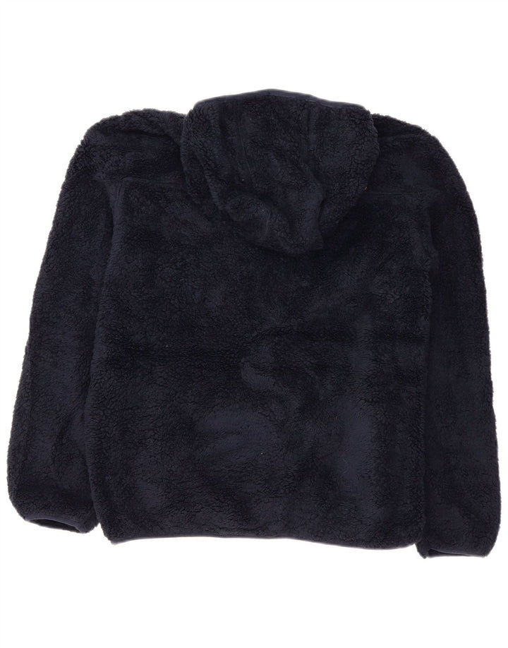 EDDIE BAUER Chłopięca kurtka polarowa z kapturem, 15-16 lat, XL, granatowa, poliester