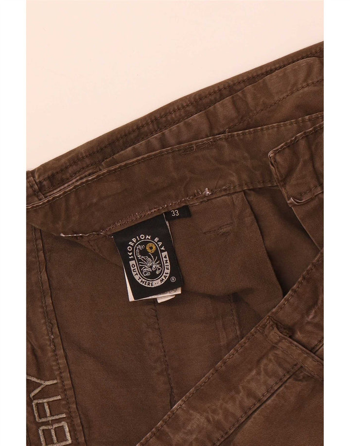 Męskie szorty Chino Regular Bay Scorpion Bay W33 Średniobrązowa bawełna