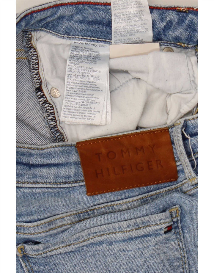Damskie dżinsy Tommy Hilfiger w trudnej sytuacji W28 L27 Niebieska bawełna
