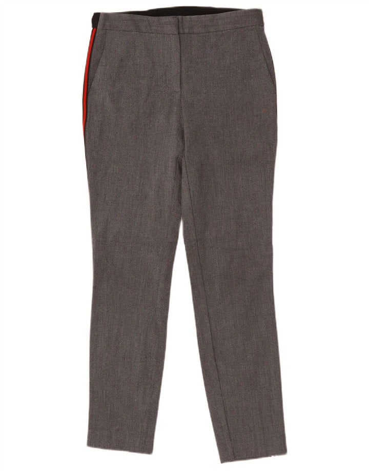 Spodnie damskie Zara Slim Chino, małe W27 L27, szare w cętki