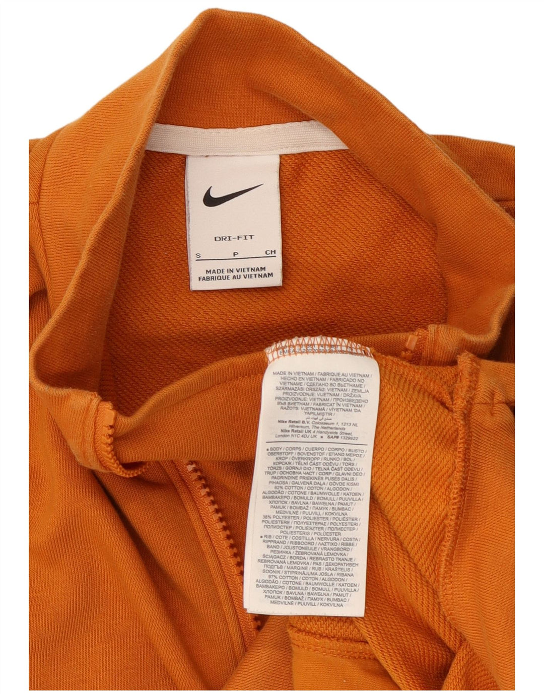Damska bluza dresowa Nike Dri Fit Graphic Oversize UK 10, mała pomarańczowa