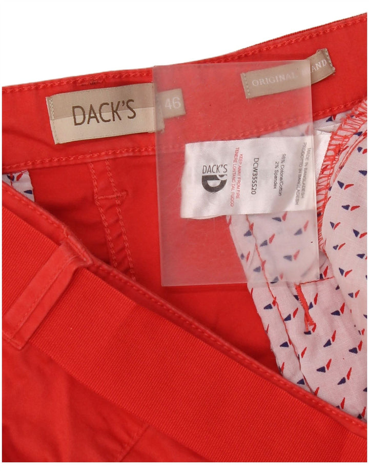 Damskie spodenki Chino o regularnym kroju Dack IT 46 Large W34 Czerwona bawełna