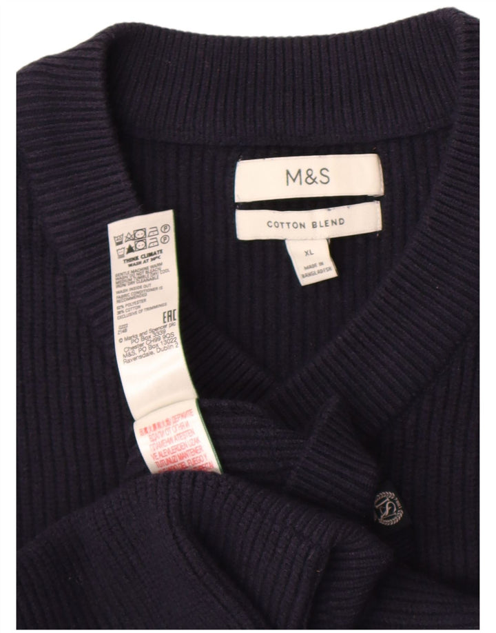 Marks & Spencer Męski podkoszulek XL z kamizelką XL, granatowy, poliester