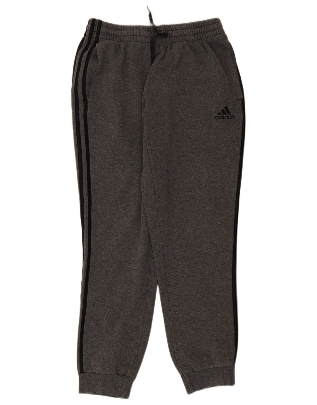 Męskie spodnie dresowe Adidas, średnioszare, bawełniane