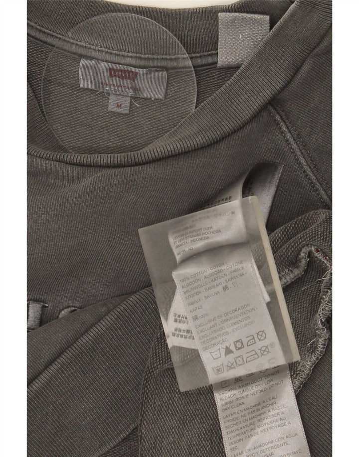 Damski sweter oversize Levi's Crop Graphic UK 14, średni szary