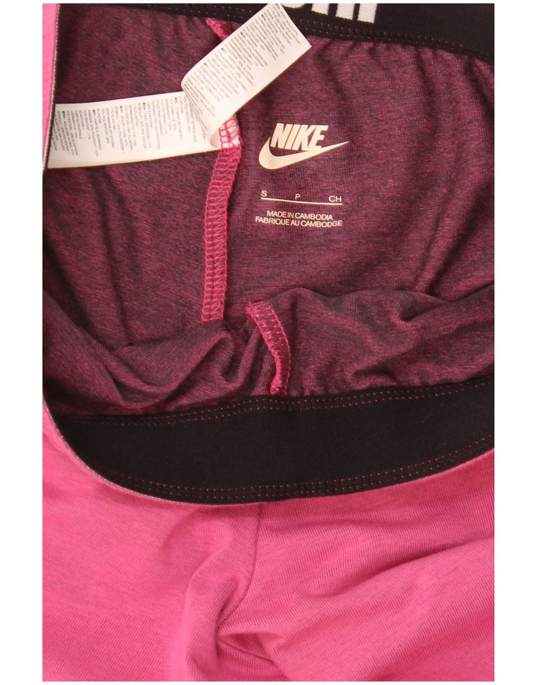 Damskie legginsy Nike Graphic UK 8 Małe, różowe, bawełniane