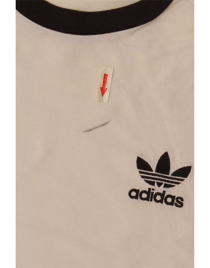 Adidas Męski T-shirt Top Średni Biały