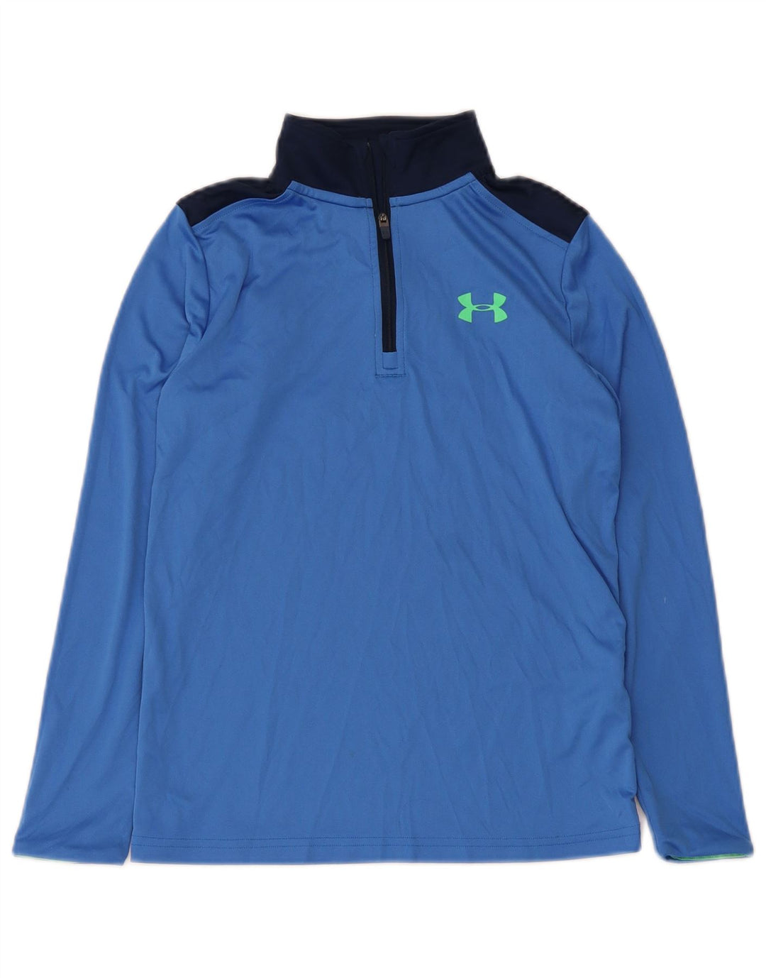 Chłopięcy dres Under Armour z graficznym pulowerem, 9-10 lat, średni niebieski