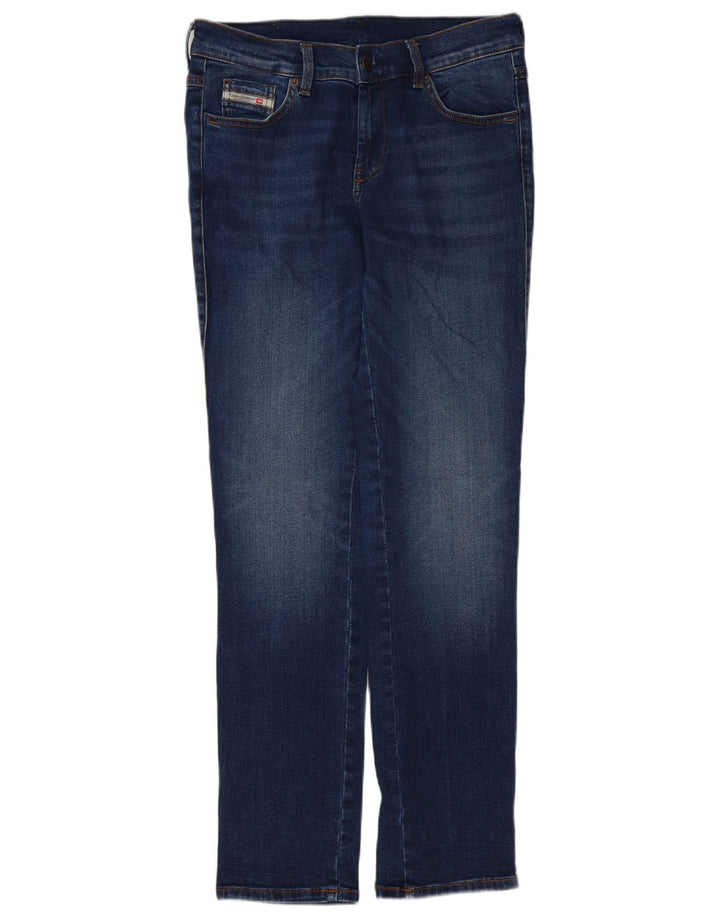 DIESEL Damskie jeansy slim W28 L30 Niebieskie bawełniane