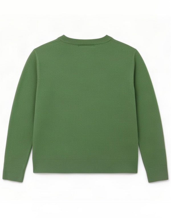 Marks & Spencer Womens V-Neck Jumper Sweater UK 16 Large Green Acrylic