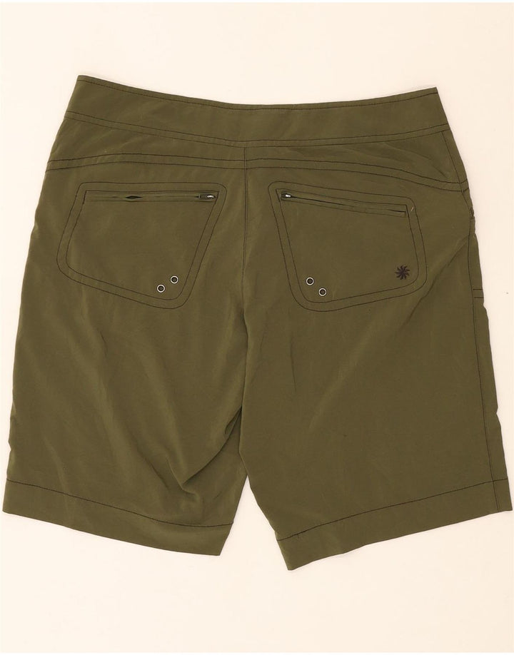 ATHLETA Womens Bermuda Shorts W34 Large Green Vintage Athleta and Second-Hand Athleta from Messina Hembry 