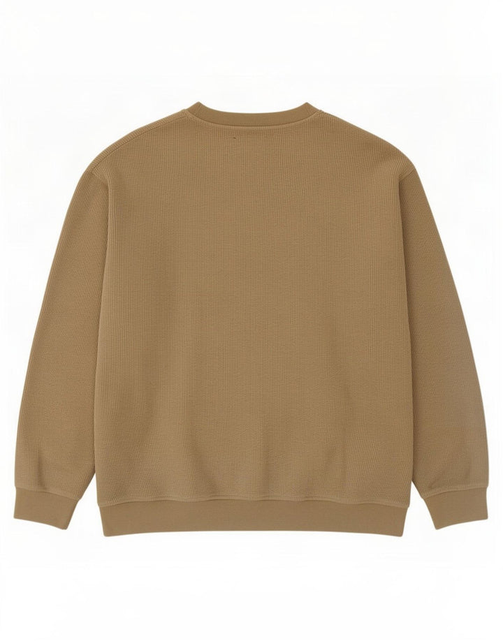 Marlboro Classics Męski top z długim rękawem, duży, bawełniany khaki