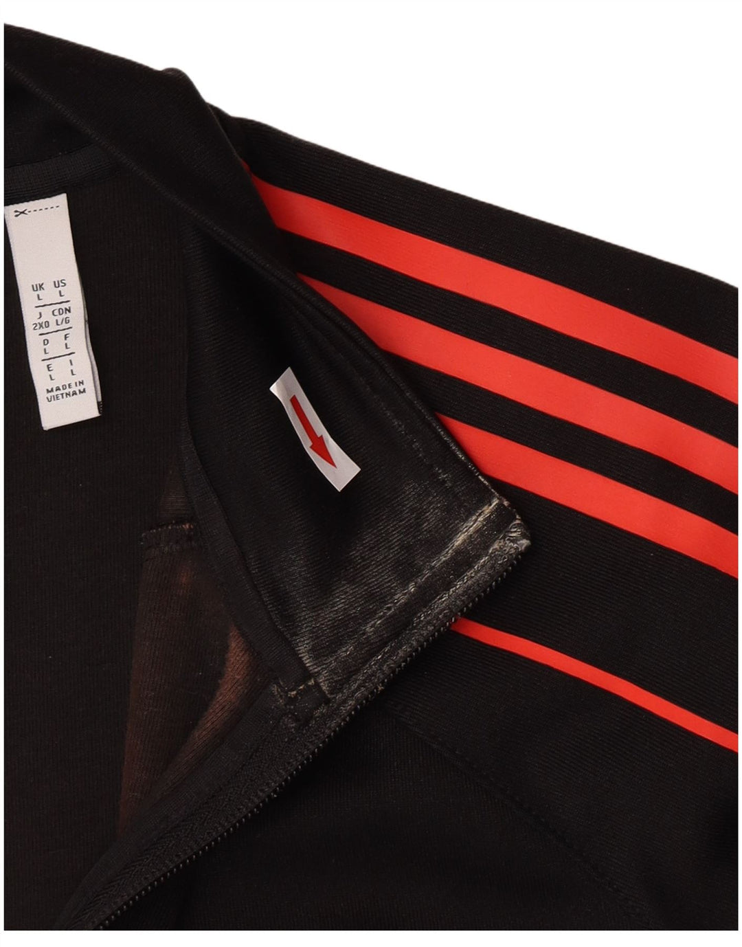 Adidas Męska bluza dresowa, duża, czarna, poliestrowa