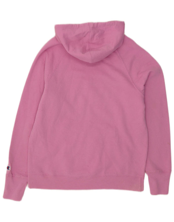 Damska bluza z kapturem Champion Graphic UK 14, średni róż