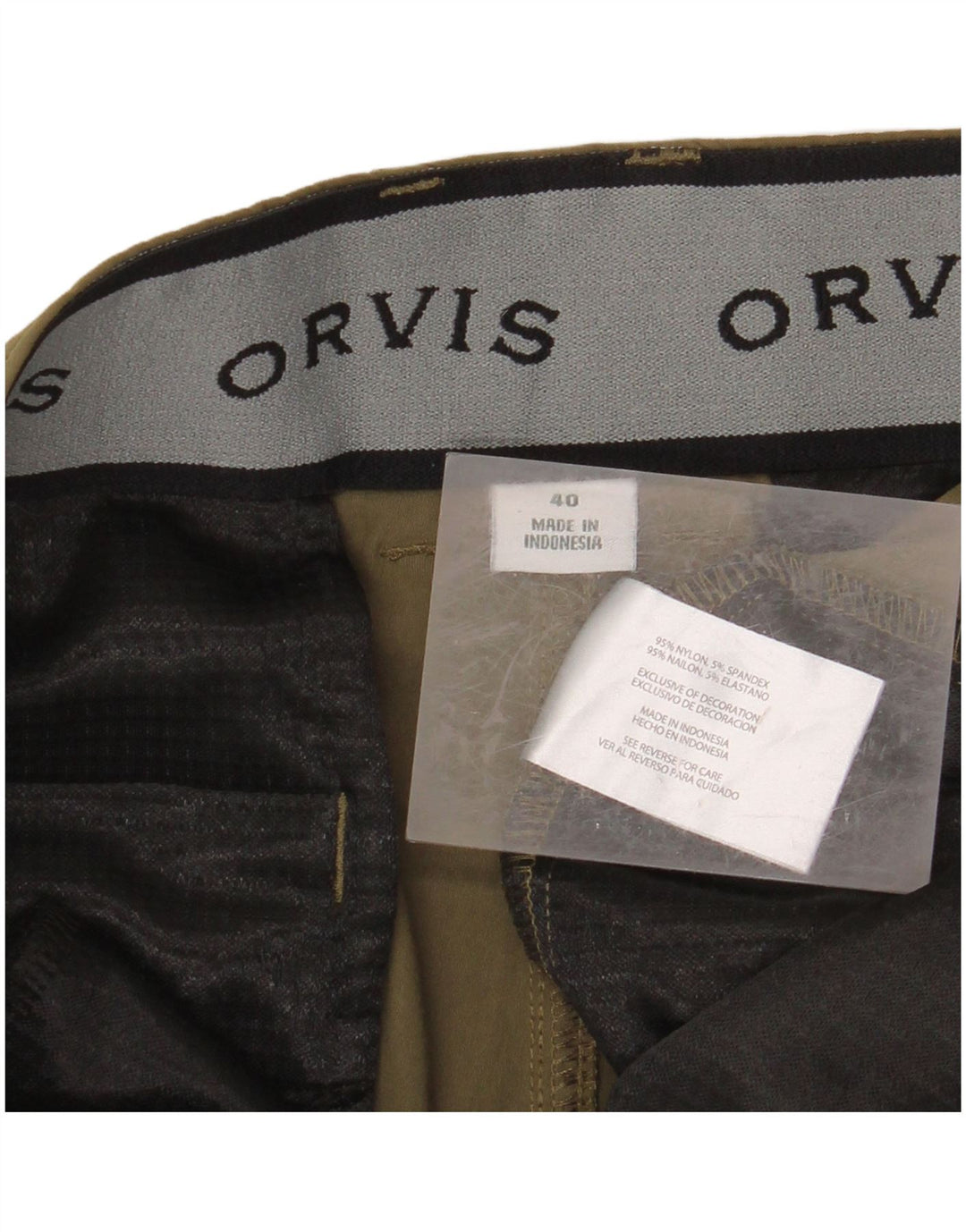 Męskie spodenki cargo ORVIS W40 XL, nylon khaki