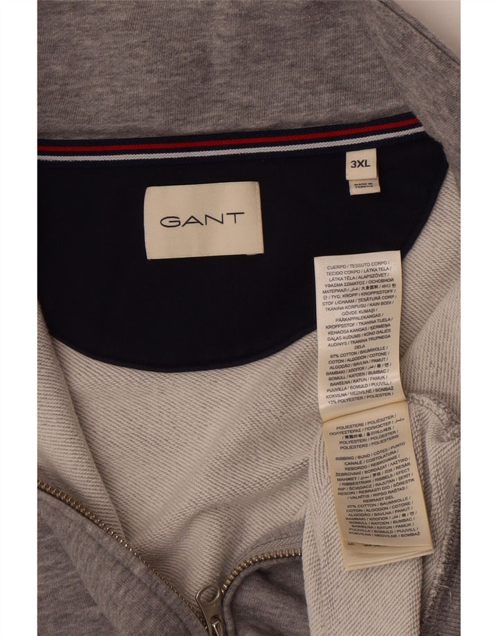 Męska kurtka dresowa Gant 3XL, szara, bawełniana