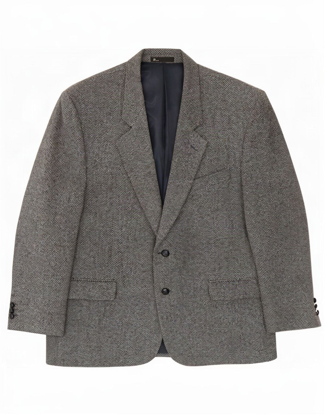 Bhs Męska marynarka Harris Tweed zapinana na 2 guziki UK 46 3XL Szara wełna