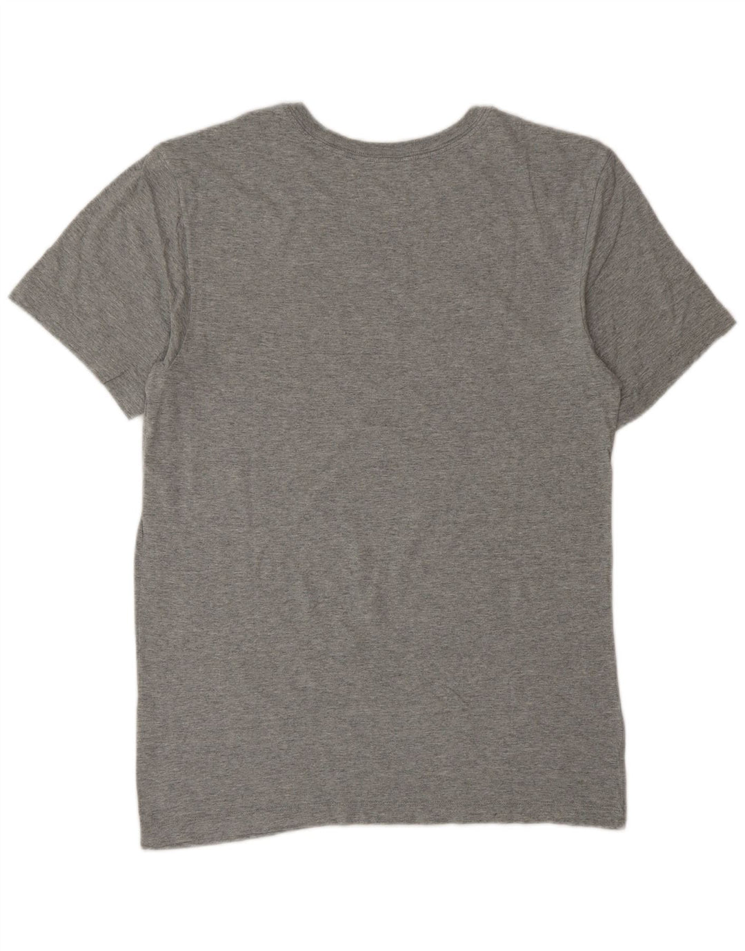 Męski T-shirt z grafiką Nike, mały, szary, bawełniany