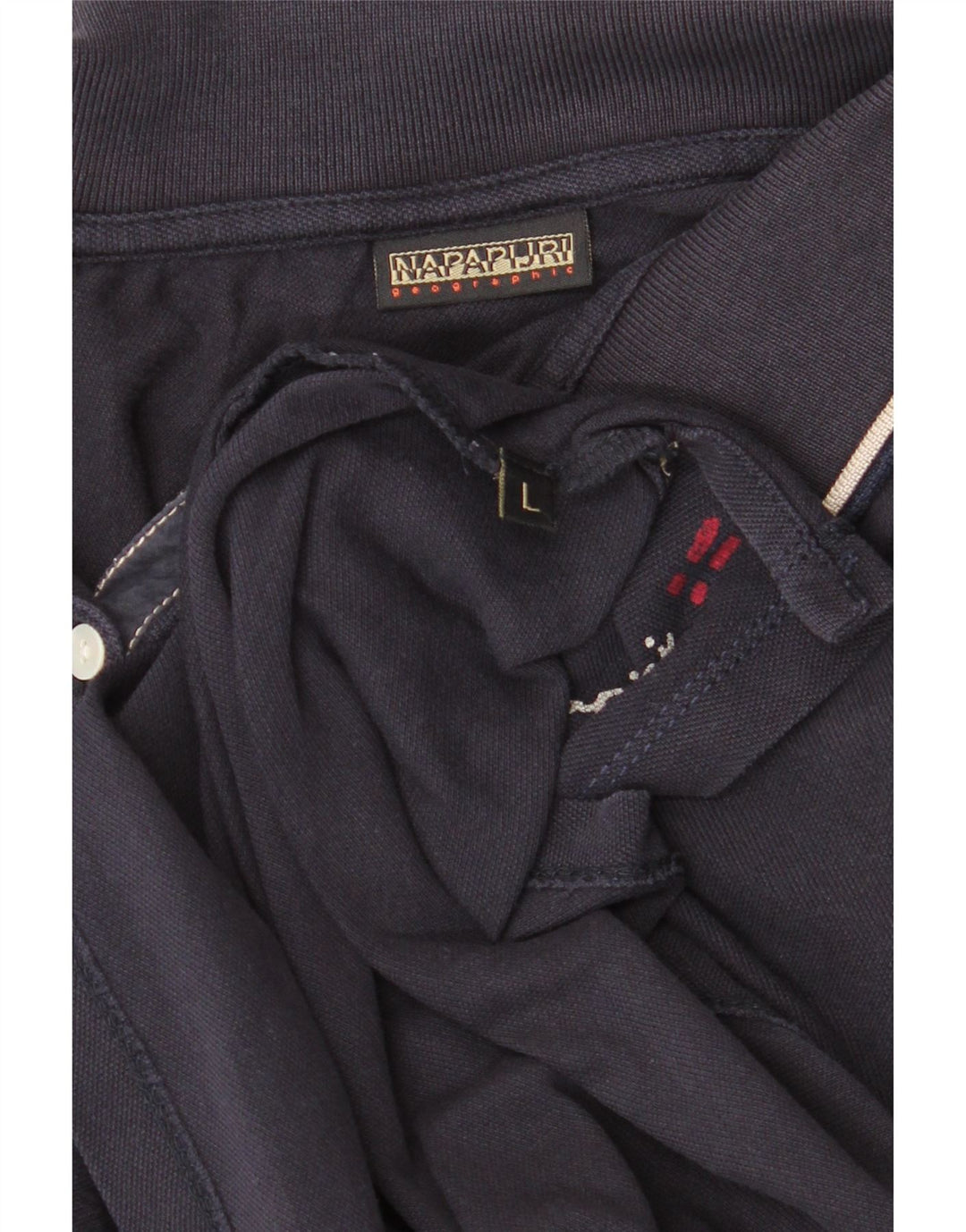 Damska graficzna koszulka polo Napapijri UK 14, duża, granatowa