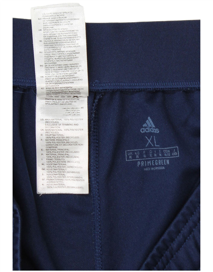 Męskie spodnie dresowe Adidas Aeroready XL granatowe, poliestrowe