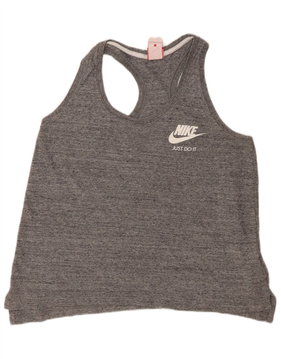 Damska koszulka z kamizelką z grafiką Nike UK 16, duża, szara, nakrapiana bawełna