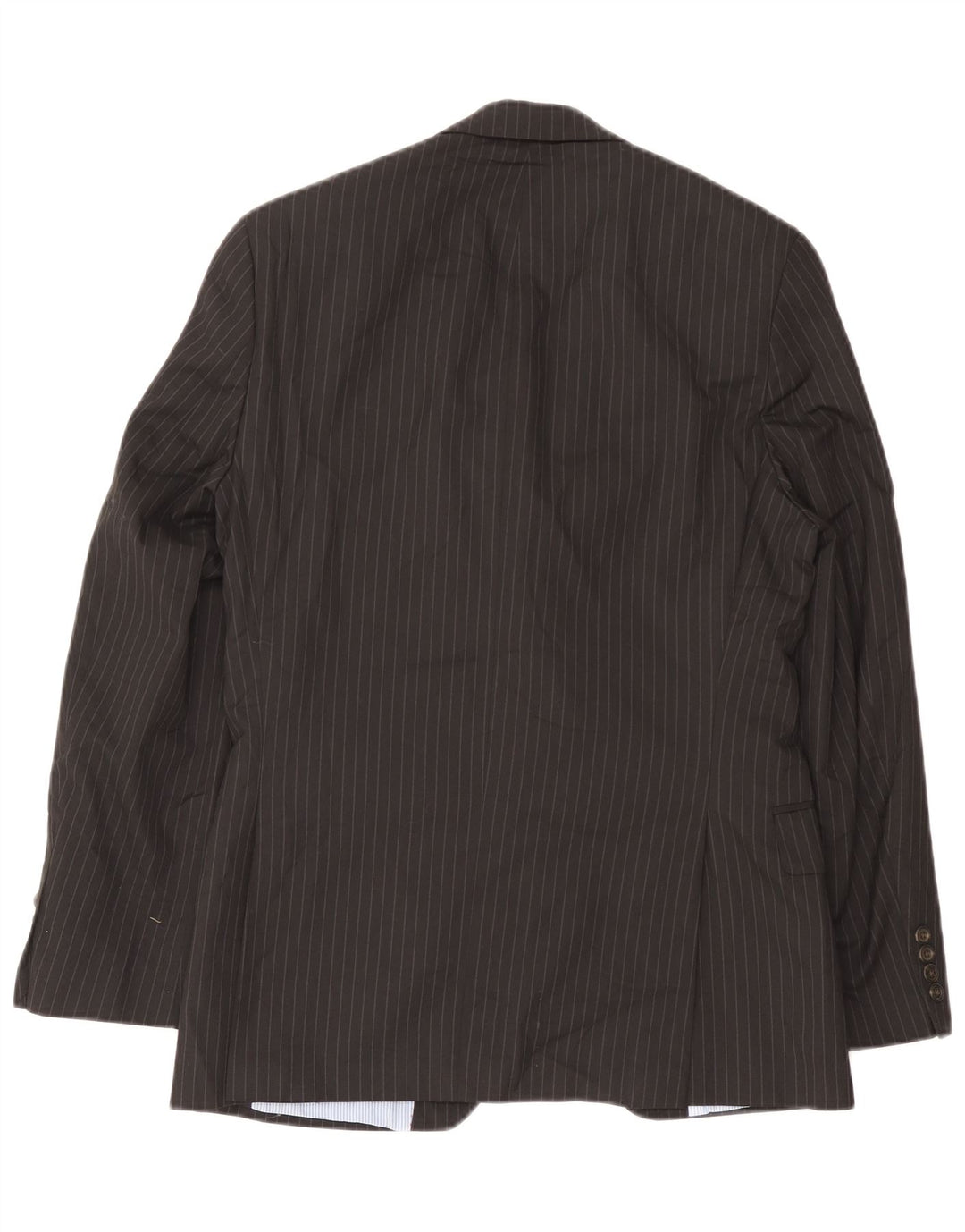 Męska marynarka zapinana na 2 guziki Chaps Slim Fit UK 40, duża, czarna w prążki