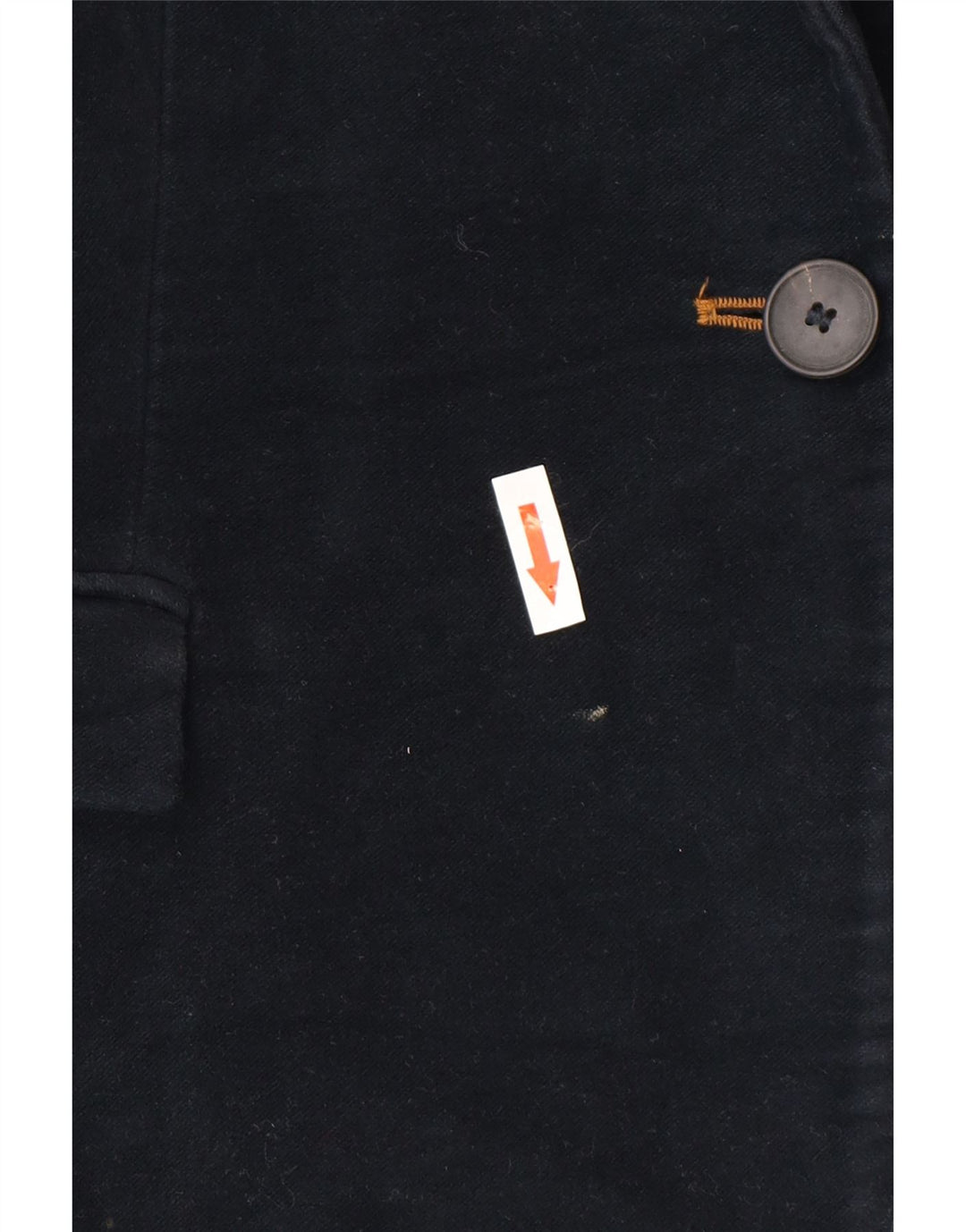 Damska marynarka Zara zapinana na 1 guzik UK 12, średni granatowy octan