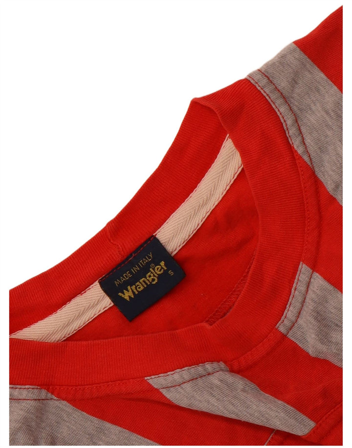 Damski top oversize Wrangler z rękawem 3/4, UK 10, w małe czerwone paski