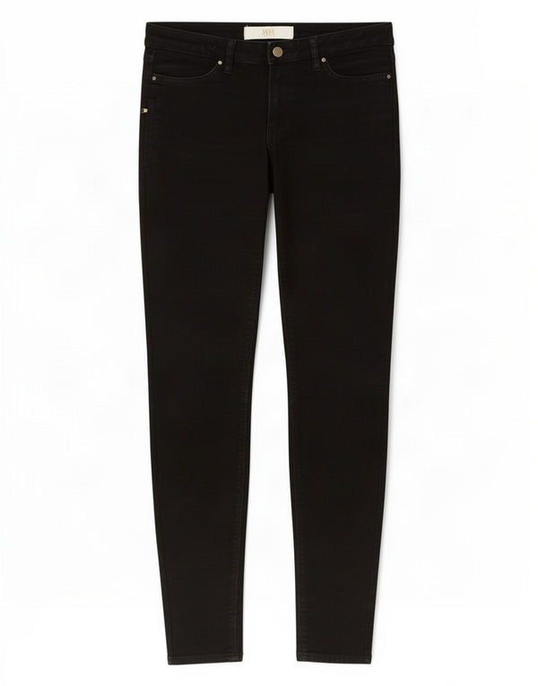 Damskie jeansy skinny Zara EU 38 Small W28 L29 Czarna bawełna