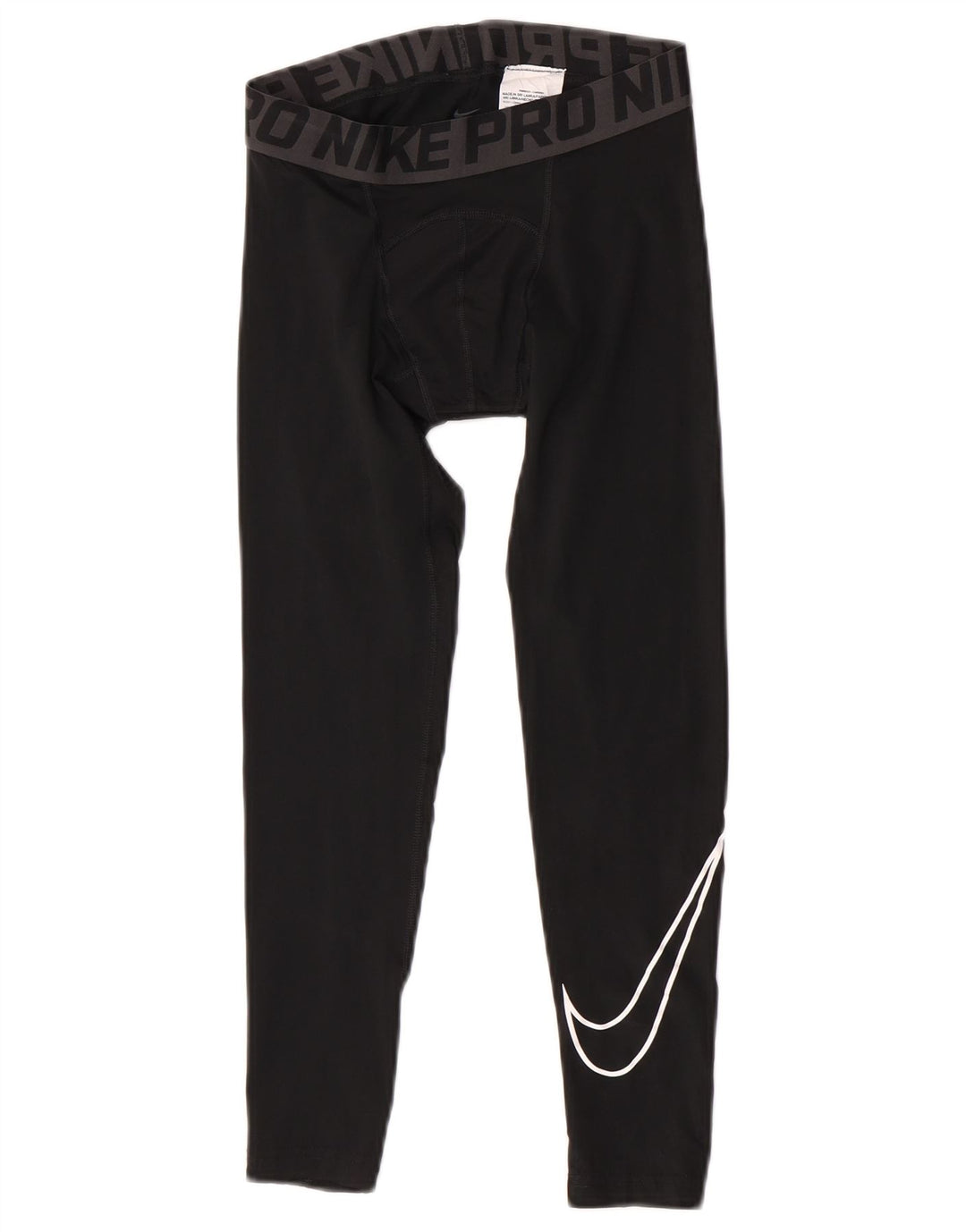 Chłopięce legginsy Nike Compression Graphic 10-11 lat, średni czarny poliester