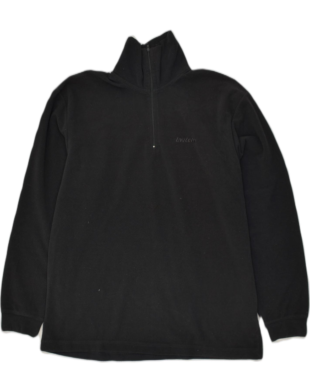 INVICTA Mens Fleece Jumper Medium Grey Polyester | Vintage Invicta | Thrift | Second-Hand Invicta | Used Clothing | Messina Hembry 