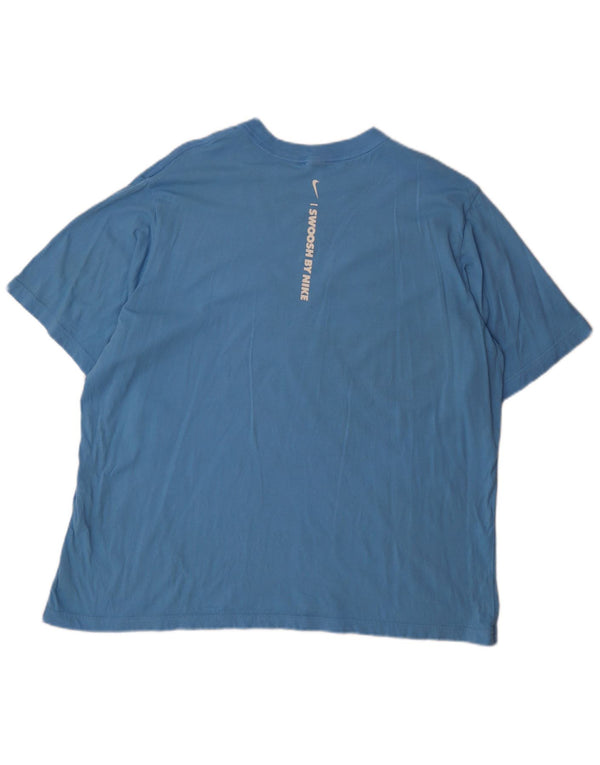 Męski T-shirt Nike Swoosh Graphic Top 2XL Niebieski