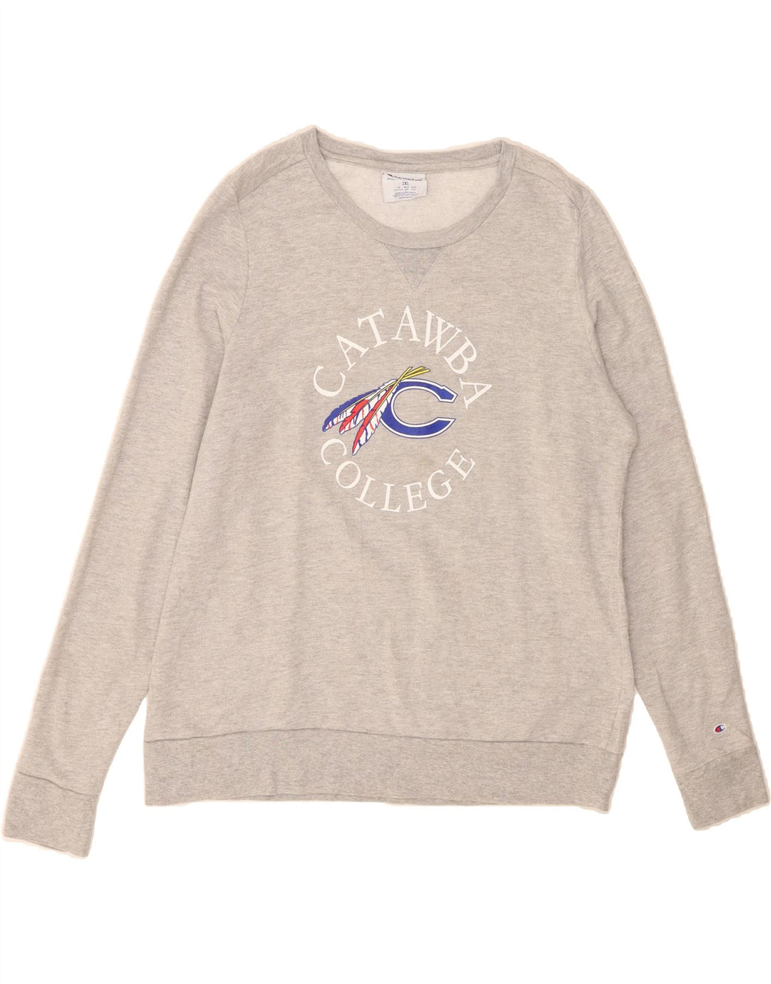 CHAMPION Mens Graphic Sweatshirt Jumper 2XL Grey Cotton Vintage Champion and Second-Hand Champion from Messina Hembry 